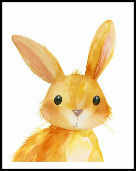 Plakat 50x65cm Słodki Zajączek zdjęcie 3