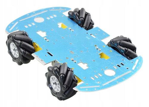 Zestaw 4 kół koła robota łazika Mecanum wielokierunkowe 80mm + 4x silnik DC na Arena.pl