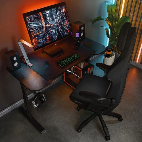 Biurko Gamingowe Regulowane 120x60cm Wysokość 56-79cm VECTOR TREX na Arena.pl