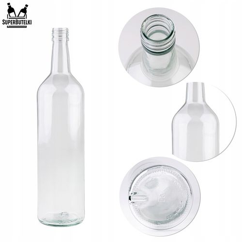 10x BUTELKI MONOPOLOWE 1L 1000 ml WÓDKĘ BIMBER SOK nalewki z zakrętką na Arena.pl