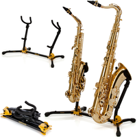 Statyw na 2 saksofony altowy tenorowy podwójny składany Hercules DS537B