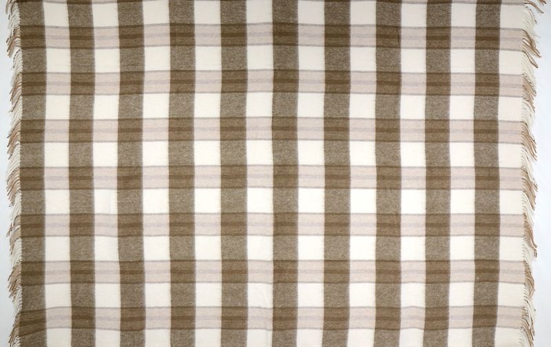 Koc Wełniany 150X200 Krata 18745 zdjęcie 5