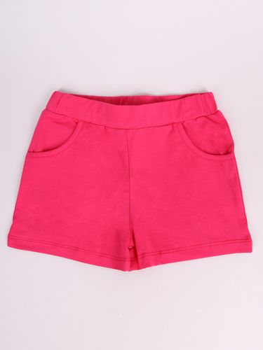 Krótkie bawełniane spodenki szorty dziewczęce fuksja 134-140 YOCLUB na Arena.pl