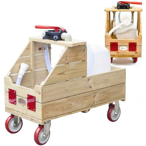 CLASSIC WORLD EDU Drewniany Wózek na Wodę do Podlewania + Wąż na Arena.pl