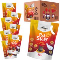 PETSTORY ZESTAW Żwirek Silikonowy dla Kota ANTYBAKTERYJNY BEZ PYŁU 8x3,8L