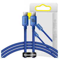 Kabel USB-C do USB-C Baseus Crystal Shine, 100W, 1.2m (niebieski)
