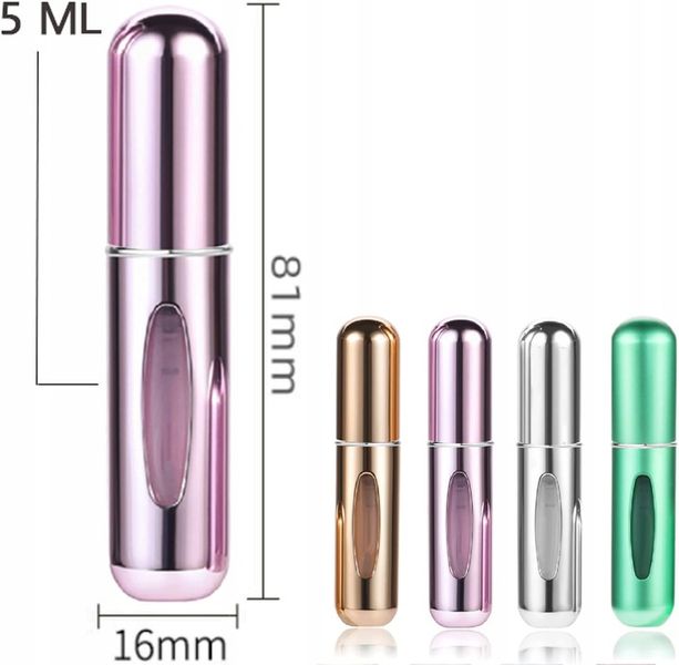 6x ATOMIZER PODRÓŻNY PERFUMY PERFUM 5ML DOZOWNIK zdjęcie 3