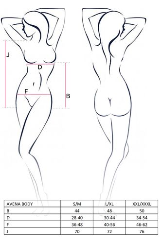 bielizna avena body silver s/m   casmir na Arena.pl