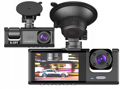 KAMERA SAMOCHODOWA WIDEOREJESTRATOR KADY FULL HD 3 KMAERY DO TAXI/UBER/BOLT na Arena.pl