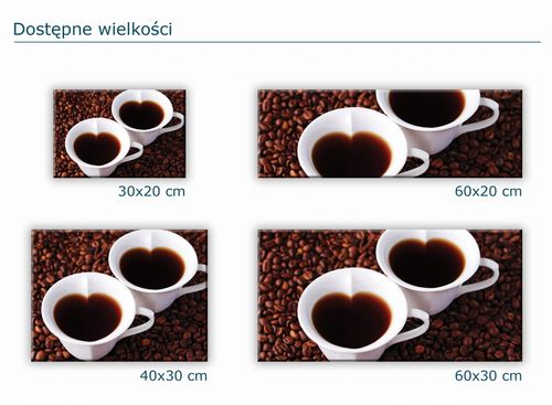 SZKLANA DESKA KUCHENNA 60x20 262c Kawa na Arena.pl