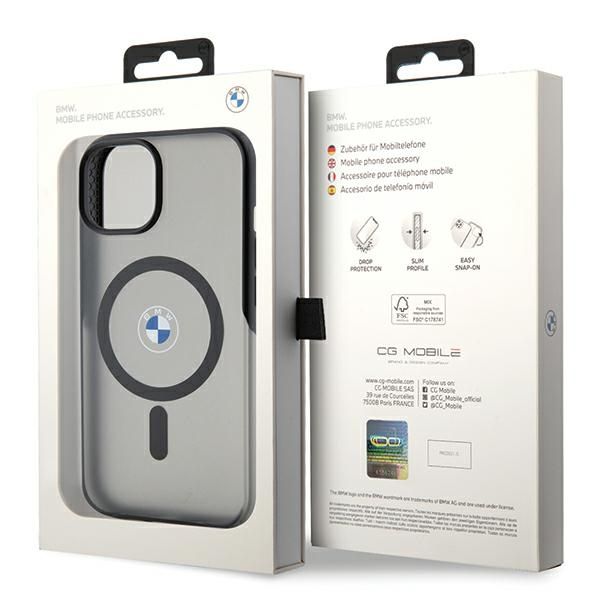 Etui BMW do iPhone 15 Plus / 14 Plus 6.7"", Czarny MagSafe zdjęcie 8