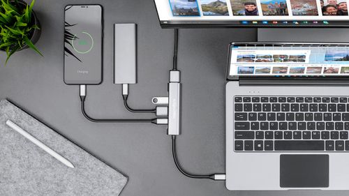 Adapter HUB USB typu C na HDMI/USB3.0/USB2.0/C port rozdzielacz na Arena.pl