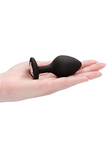 Diamond Heart Butt Plug - Large - Black na Arena.pl