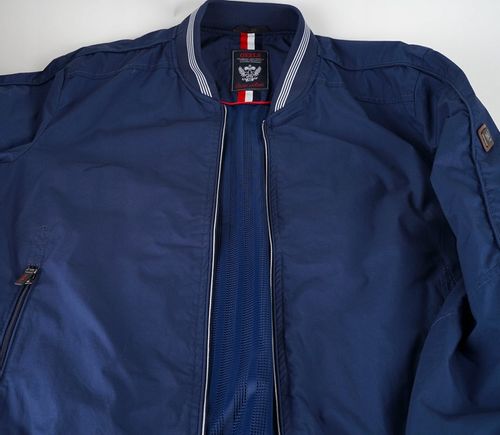 Męska kurtka przejściowa bomberka bez kaptura czerwony WX052 _XL na Arena.pl