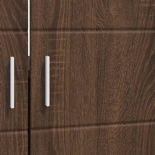 Szafka z umywalką do łazienki TULUM Brązowy dąb 60 x 34 x 63 cm na Arena.pl