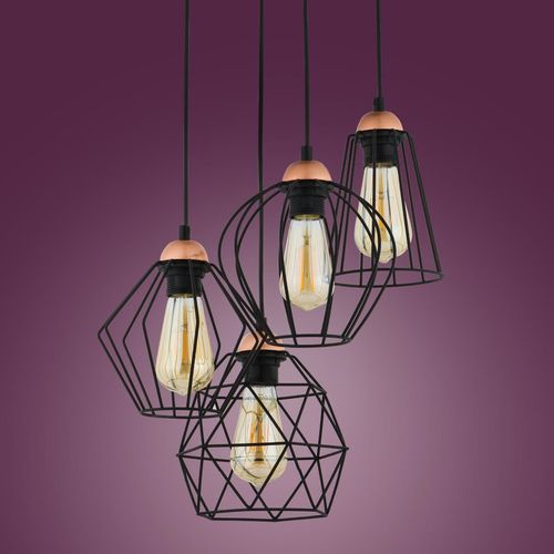Wisząca lampa wielopunktowa Galaxy 1643 TK Lighting czarna miedziana na Arena.pl