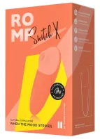 romp switch x - wibrujący aparat powietrzny, 6 trybow, silikonowy