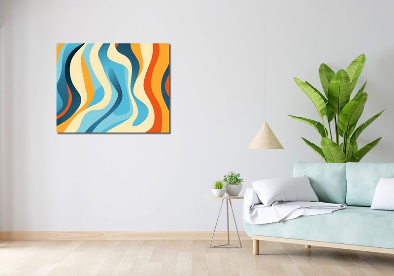 Obraz 90x70cm Tańczące Fale zdjęcie 2