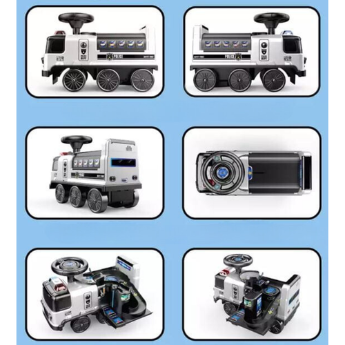 Autko Pojazd Policyjny 2W1 Jeździk 4 Autka Tor Samochodowy Dźwięki Światła na Arena.pl