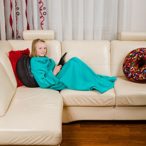 Kocyko-szlafrok Junior - Miętowy na Arena.pl