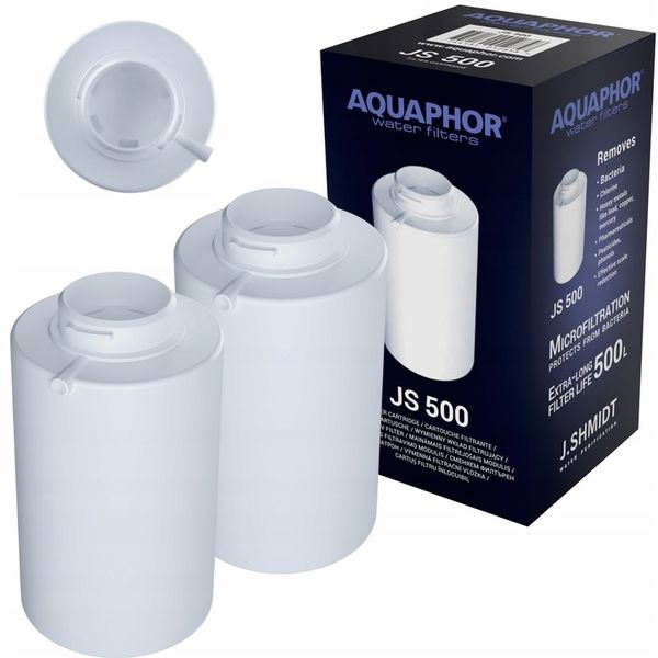 2x Filtr wody JS 500 do dzbanka J.SHMIDT AQUAPHOR zdjęcie 1