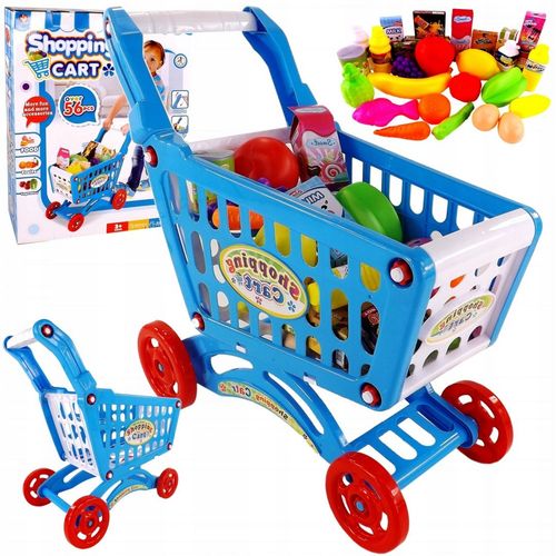 Duży wózek koszyk na zakupy akcesoria 28el. 10N na Arena.pl