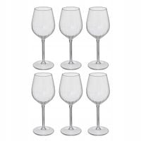 KIELISZKI DO WINA SZKLANE ZESTAW 6 SZTUK 380 ML 21,7 x 8,3 CM