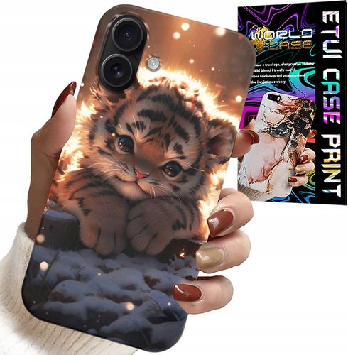 ETUI DO IPHONE 16 PLUS - Z NADRUKIEM SŁODKI TYGRYSEK OBUDOWA CASE na Arena.pl