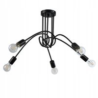 2 x Lampa sufitowa wisząca żyrandol LED E27 oprawa LOFT PĘTLA