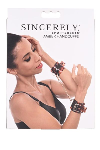 SPORTSHEETS AMBER HAND CUFFS zdjęcie 5