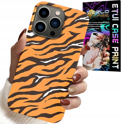 ETUI DO IPHONE 15 PRO - PLECKI W TYGRYSIE PASKI POKROWIEC +SZKŁO na Arena.pl