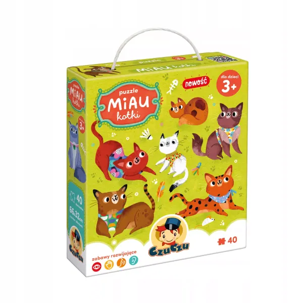 Puzzle 40 elementów. CzuCzu. Miau Kotki zdjęcie 1