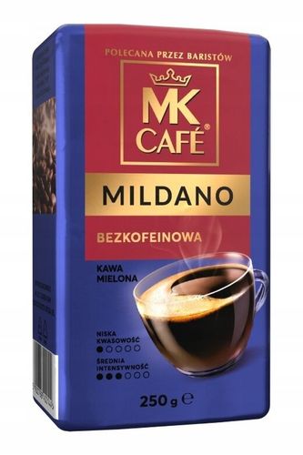Kawa mielona MK Cafe Mildano 250g - bezkofeinowa na Arena.pl