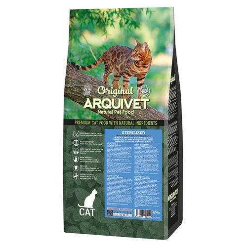 ARQUIVET CAT Original dla kotów sterylizowanych łosoś z ryżem 1,5 kg na Arena.pl