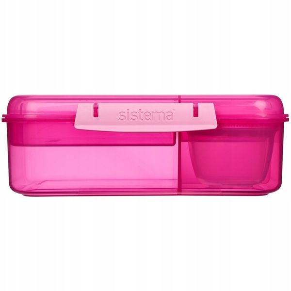 LUNCH BOX ŚNIADANIÓWKA SISTEMA POJEMNIK BOX BENTO 1650ml Z PRZEGRÓDKAMI SOS zdjęcie 3