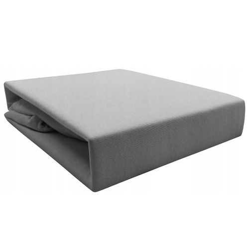 Prześcieradło jersey z gumką 180x200 szare na Arena.pl