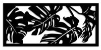 OBRAZ AŻUROWY DEKORACJA ŚCIENNA 3D liście monstera L panel 60x30cm