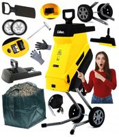 ROZDRABNIACZ ELEKTRYCZNY GŁADKOLUFOWY RĘBAK DO GAŁĘZI WYDAJNY XXL PREMIUM