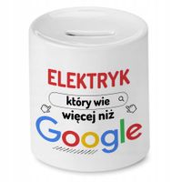 Skarbonka Dla Elektryka Idealny Imieniny Prezent Z Nadrukiem Ze Zdjęciem