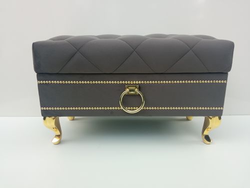 Pufa ławka Caro glamour złoto na Arena.pl