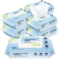 nicekids chusteczki nawilżane pure water wipes 99,9% wody 6x80 szt