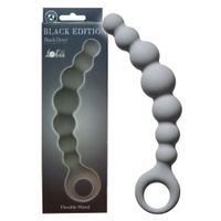 sonda analna, kulkowa z uchwytem. miękka i elastyczna, silikonowa.