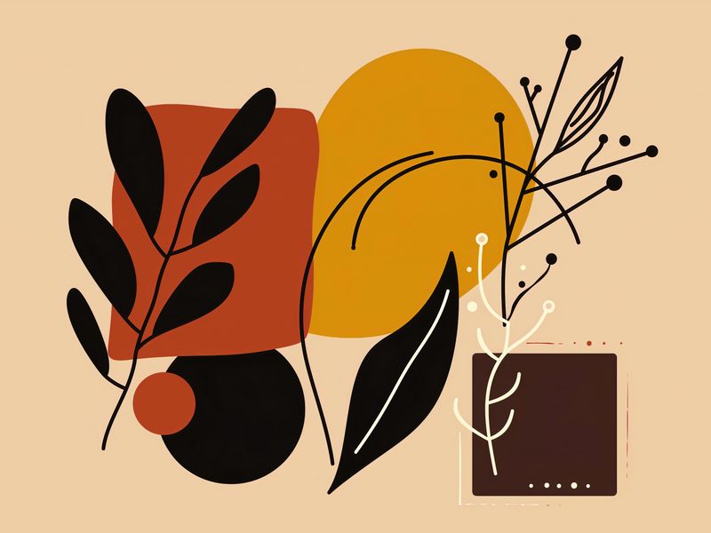 Plakat 80x60cm Ciepłe Kontury zdjęcie 1