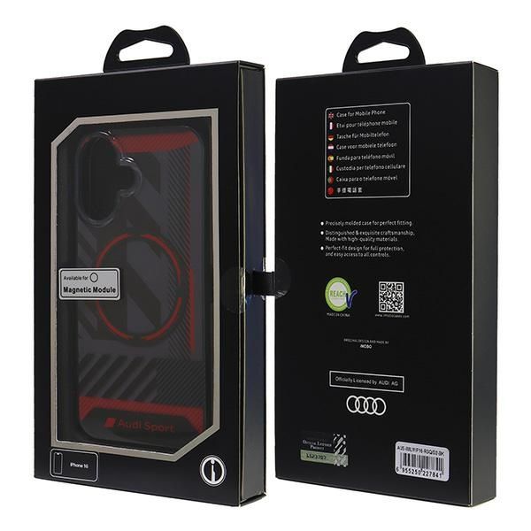 Etui Audi do iPhone 16, Czarny, MagSafe zdjęcie 7