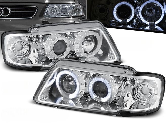 REFLEKTORY LAMPY DO AUDI A3 8L OD 1996 DO 2000 Roku SOCZEWKI RINGI zdjęcie 3