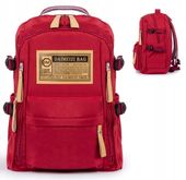 Pojemny plecak tornister szkolny młodzieżowy wielkomorowy pojemny cherry