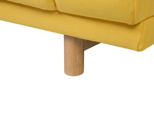 Sofa 3-osobowa żółta NIVALA na Arena.pl