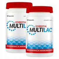 2x MULTILAC synbiotyk probiotyk + prebiotyk 50 kap
