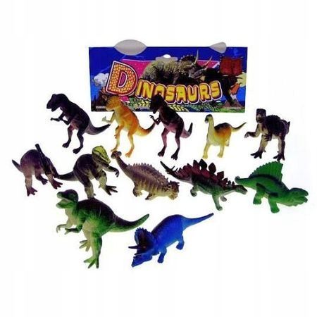 Dinozaury 10cm 12szt HHS069 zdjęcie 1