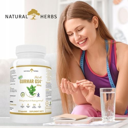 Gurmar GS4 75% kwasów gymnemowych Apetyt Cukier 90 na Arena.pl